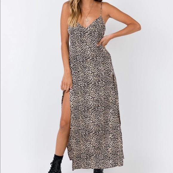 Motel Rocks Dresses Motel Hime Maxi Leopard Dress Sz Xs Poshmark